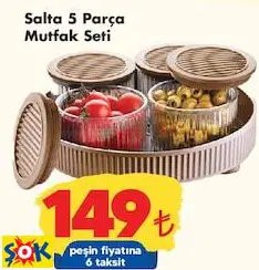 LE PARİS SALTA 5 PARÇA MUTFAK SETİ LE PARİS SALTA 5 PARÇA MUTFAK SETİ